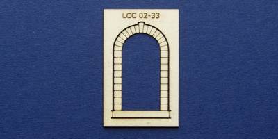 LCC 02-33 OO gauge stone decoration for single round window